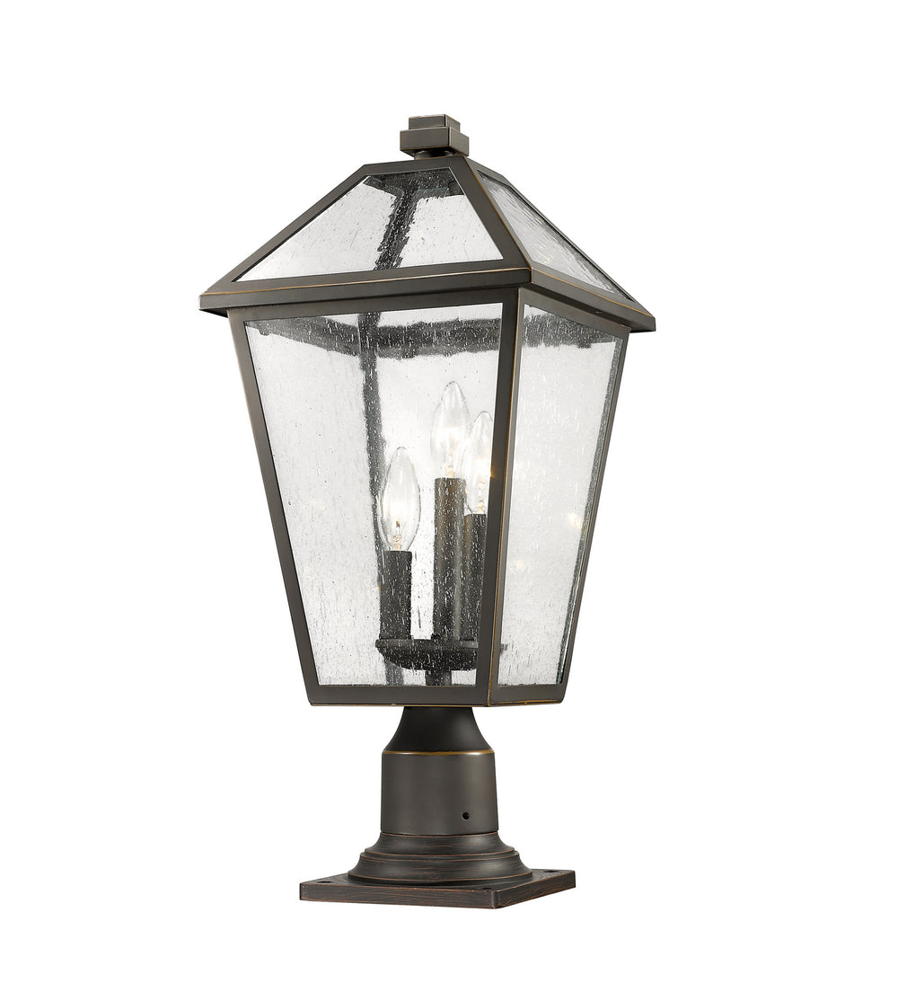 Z-Lite Canada - 579PHBR-533PM-ORB - Three Light Outdoor Pier Mounted Fixture - Talbot - Oil Rubbed Bronze