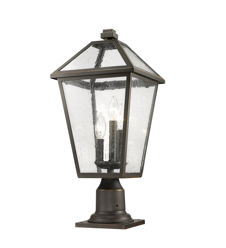 Z-Lite Canada - 579PHBR-533PM-ORB - Three Light Outdoor Pier Mounted Fixture - Talbot - Oil Rubbed Bronze