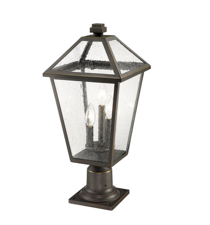 Z-Lite Canada - 579PHBR-533PM-ORB - Three Light Outdoor Pier Mounted Fixture - Talbot - Oil Rubbed Bronze