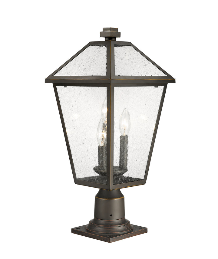Z-Lite Canada - 579PHBR-533PM-ORB - Three Light Outdoor Pier Mounted Fixture - Talbot - Oil Rubbed Bronze
