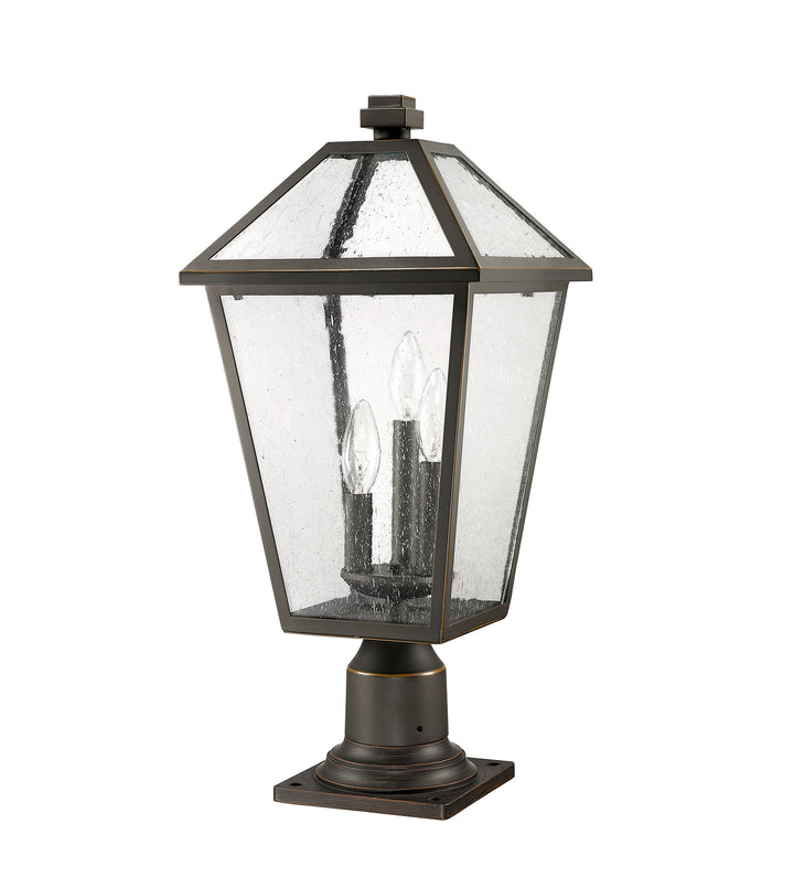 Z-Lite Canada - 579PHBR-533PM-ORB - Three Light Outdoor Pier Mounted Fixture - Talbot - Oil Rubbed Bronze