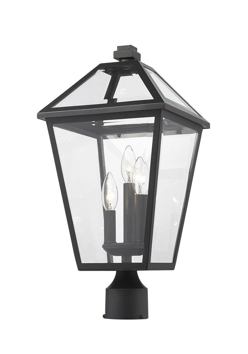 Z-Lite Canada - 579PHBR-BK - Three Light Outdoor Post Mount Fixture - Talbot - Black