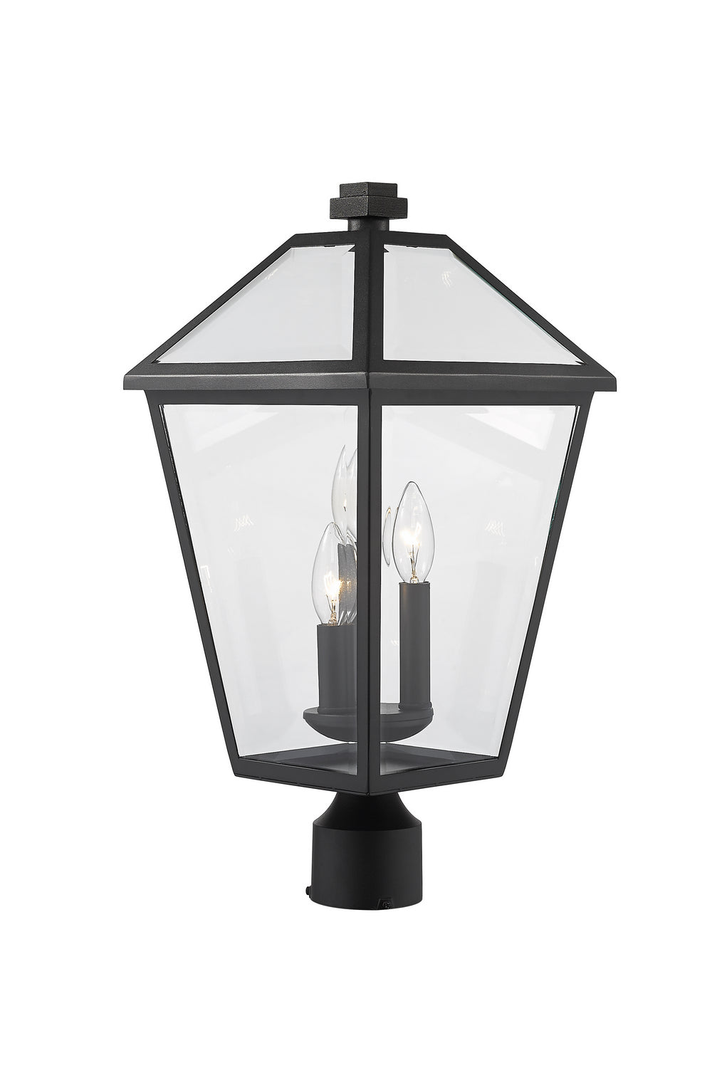 Z-Lite Canada - 579PHBR-BK - Three Light Outdoor Post Mount Fixture - Talbot - Black