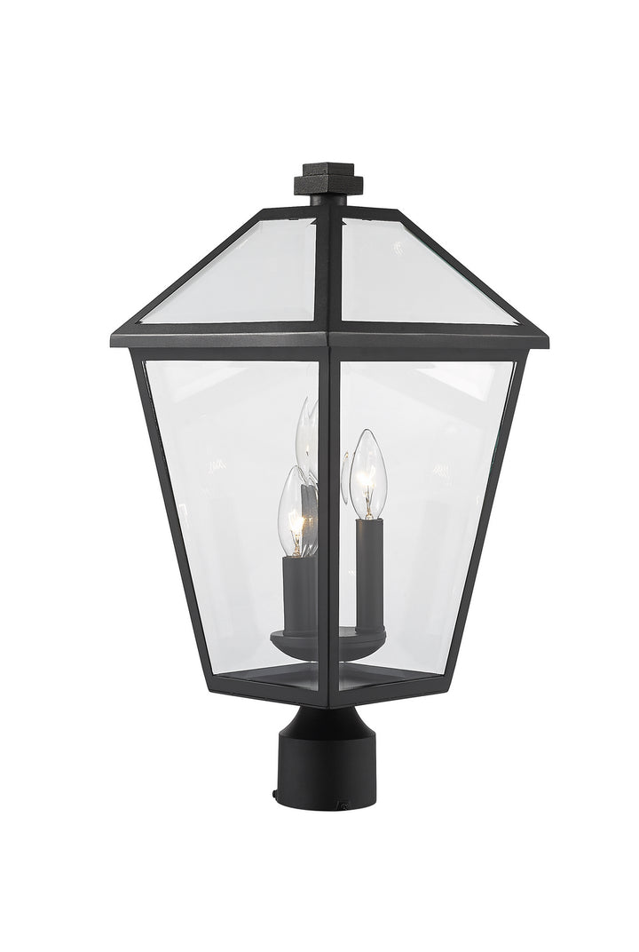 Z-Lite Canada - 579PHBR-BK - Three Light Outdoor Post Mount Fixture - Talbot - Black