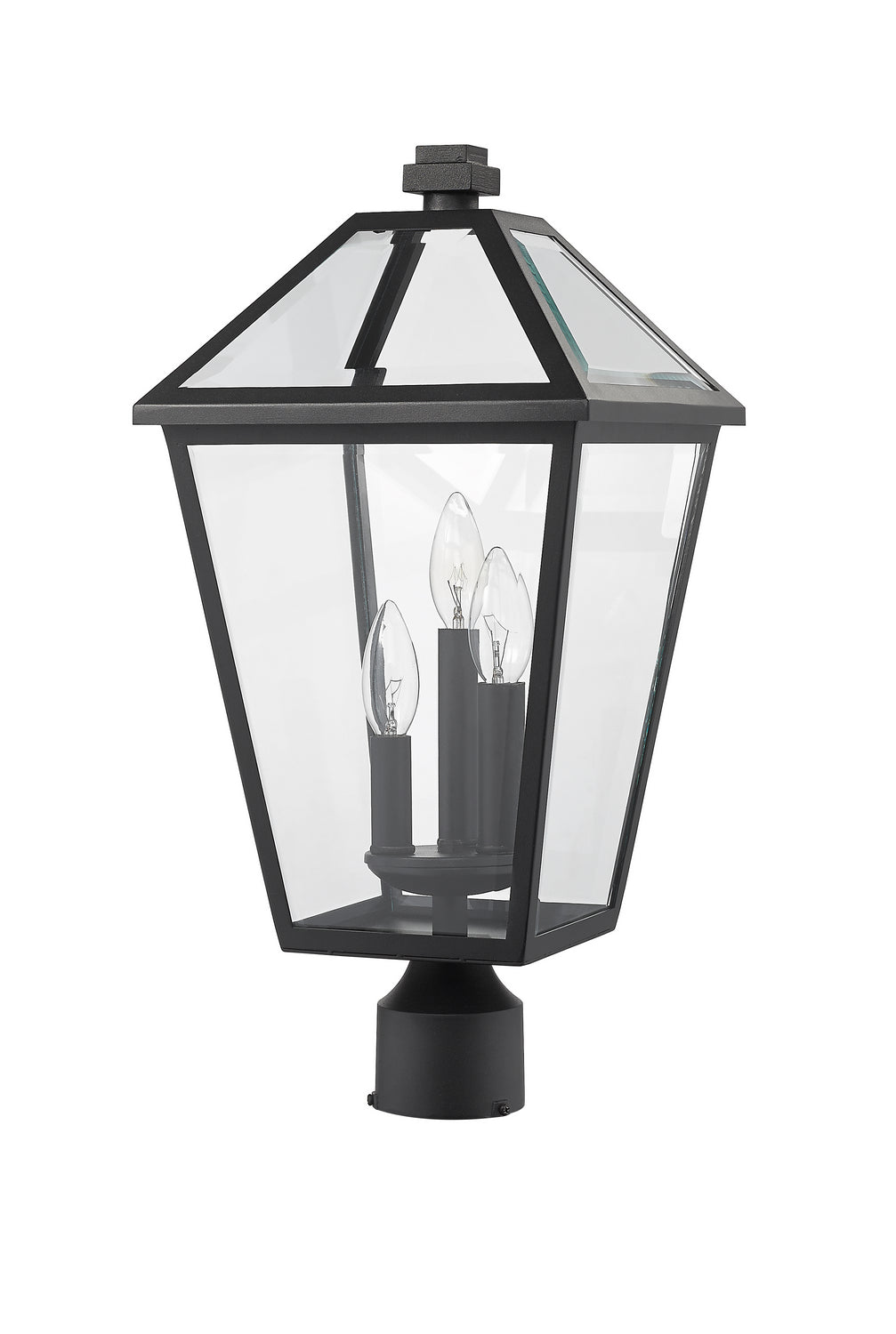 Z-Lite Canada - 579PHBR-BK - Three Light Outdoor Post Mount Fixture - Talbot - Black