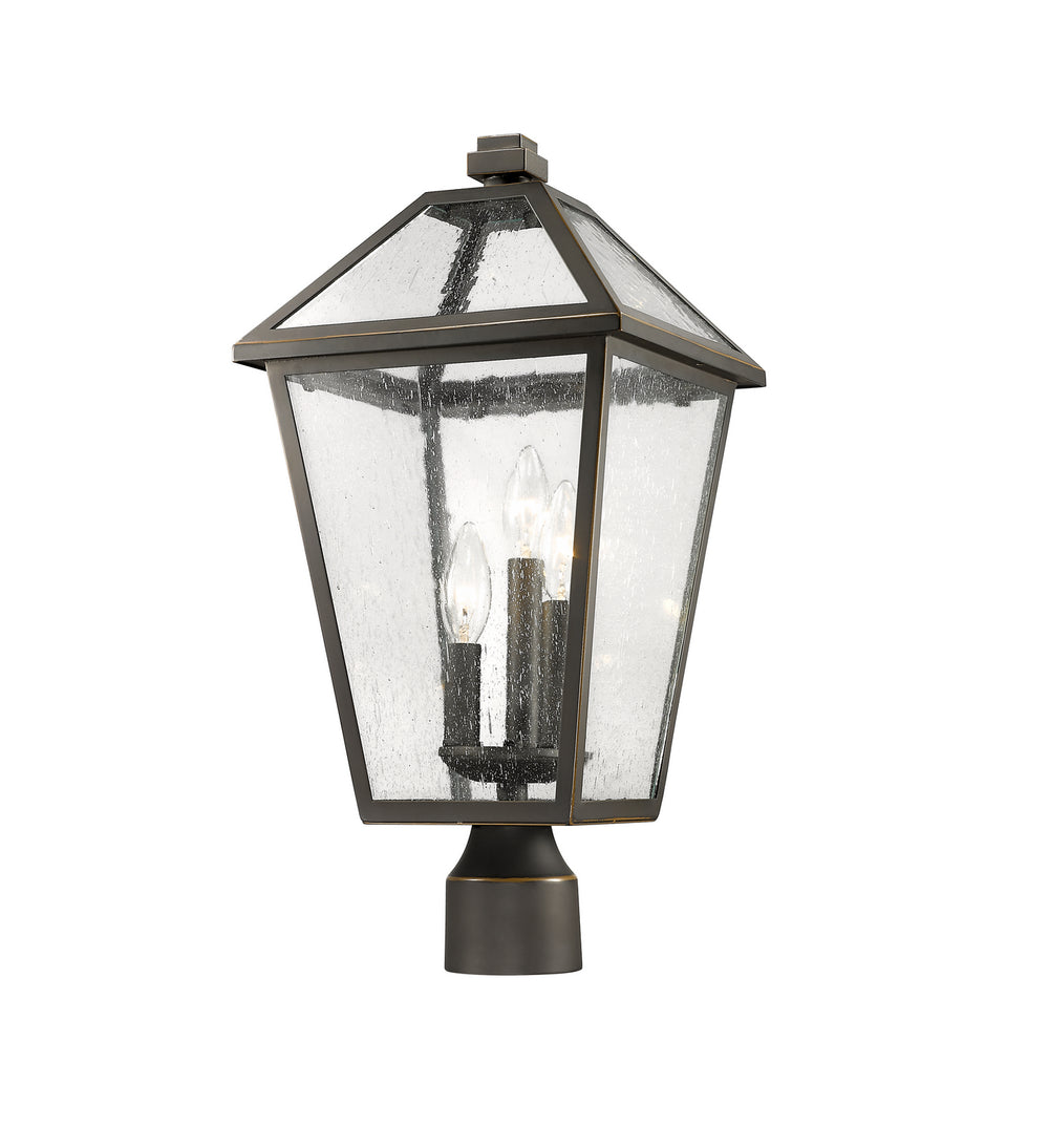 Z-Lite Canada - 579PHBR-ORB - Three Light Outdoor Post Mount Fixture - Talbot - Oil Rubbed Bronze