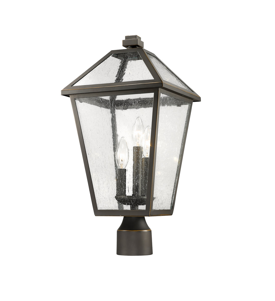 Z-Lite Canada - 579PHBR-ORB - Three Light Outdoor Post Mount Fixture - Talbot - Oil Rubbed Bronze