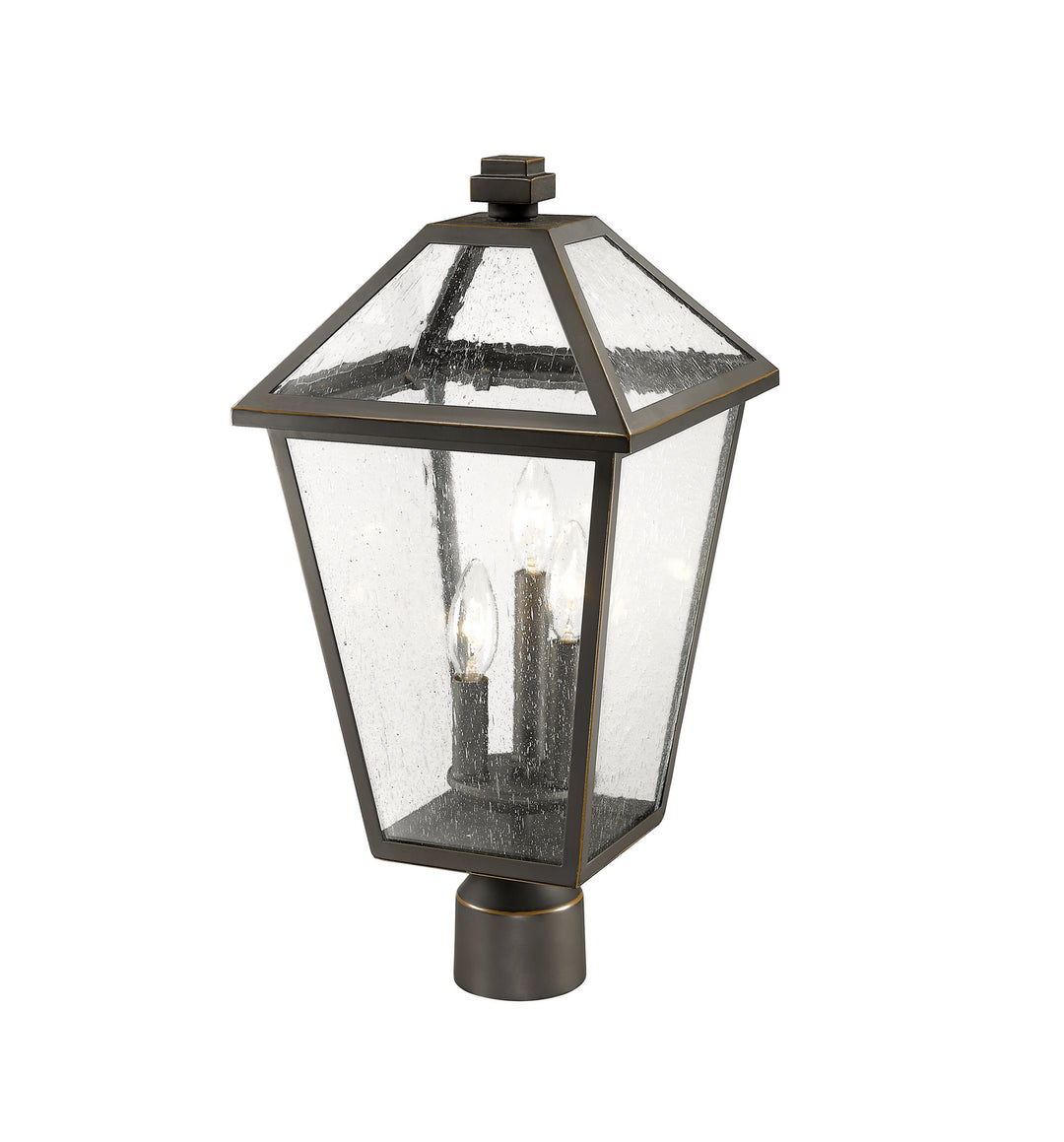 Z-Lite Canada - 579PHBR-ORB - Three Light Outdoor Post Mount Fixture - Talbot - Oil Rubbed Bronze