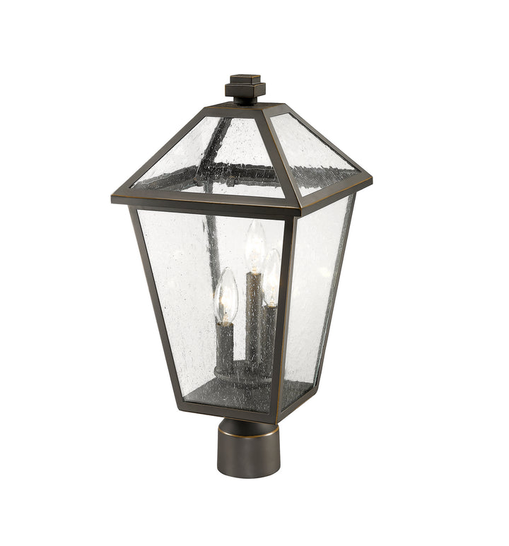 Z-Lite Canada - 579PHBR-ORB - Three Light Outdoor Post Mount Fixture - Talbot - Oil Rubbed Bronze