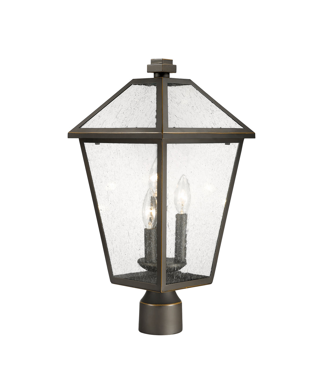 Z-Lite Canada - 579PHBR-ORB - Three Light Outdoor Post Mount Fixture - Talbot - Oil Rubbed Bronze