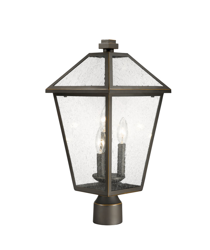 Z-Lite Canada - 579PHBR-ORB - Three Light Outdoor Post Mount Fixture - Talbot - Oil Rubbed Bronze