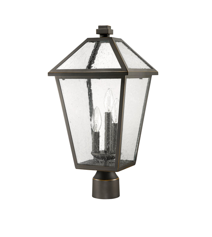 Z-Lite Canada - 579PHBR-ORB - Three Light Outdoor Post Mount Fixture - Talbot - Oil Rubbed Bronze