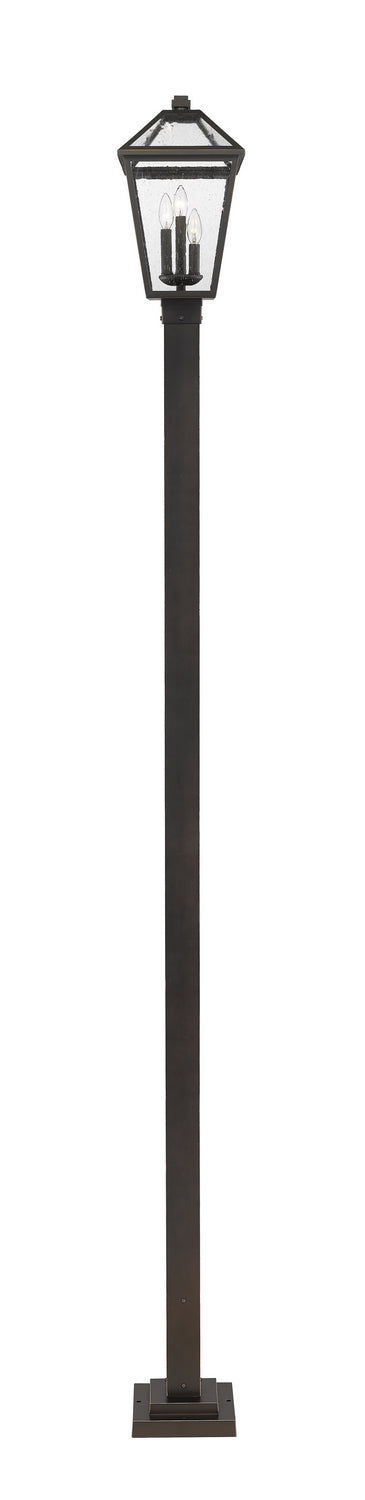 Z-Lite Canada - 579PHBS-536P-ORB - Three Light Outdoor Post Mounted Fixture - Talbot - Oil Rubbed Bronze