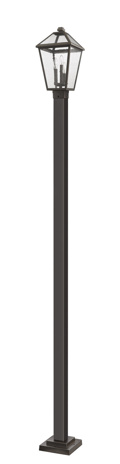 Z-Lite Canada - 579PHBS-536P-ORB - Three Light Outdoor Post Mounted Fixture - Talbot - Oil Rubbed Bronze