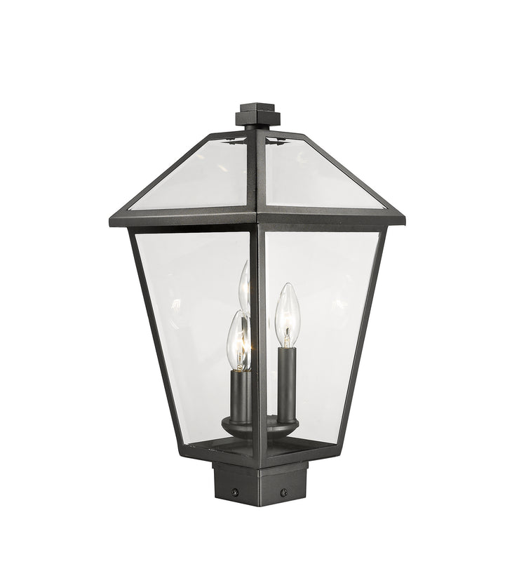 Z-Lite Canada - 579PHBS-BK - Three Light Outdoor Post Mount Fixture - Talbot - Black