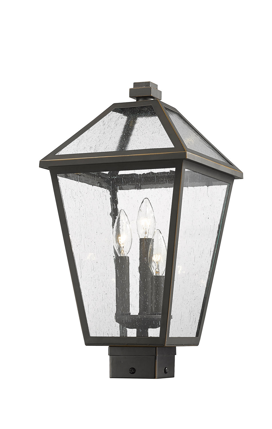 Z-Lite Canada - 579PHBS-ORB - Three Light Outdoor Post Mount Fixture - Talbot - Oil Rubbed Bronze