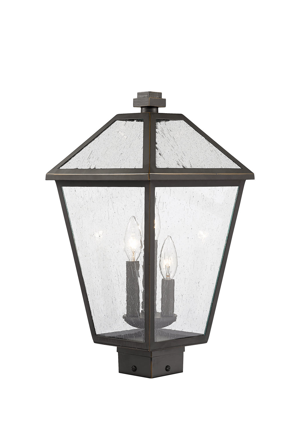 Z-Lite Canada - 579PHBS-ORB - Three Light Outdoor Post Mount Fixture - Talbot - Oil Rubbed Bronze