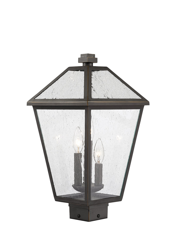 Z-Lite Canada - 579PHBS-ORB - Three Light Outdoor Post Mount Fixture - Talbot - Oil Rubbed Bronze