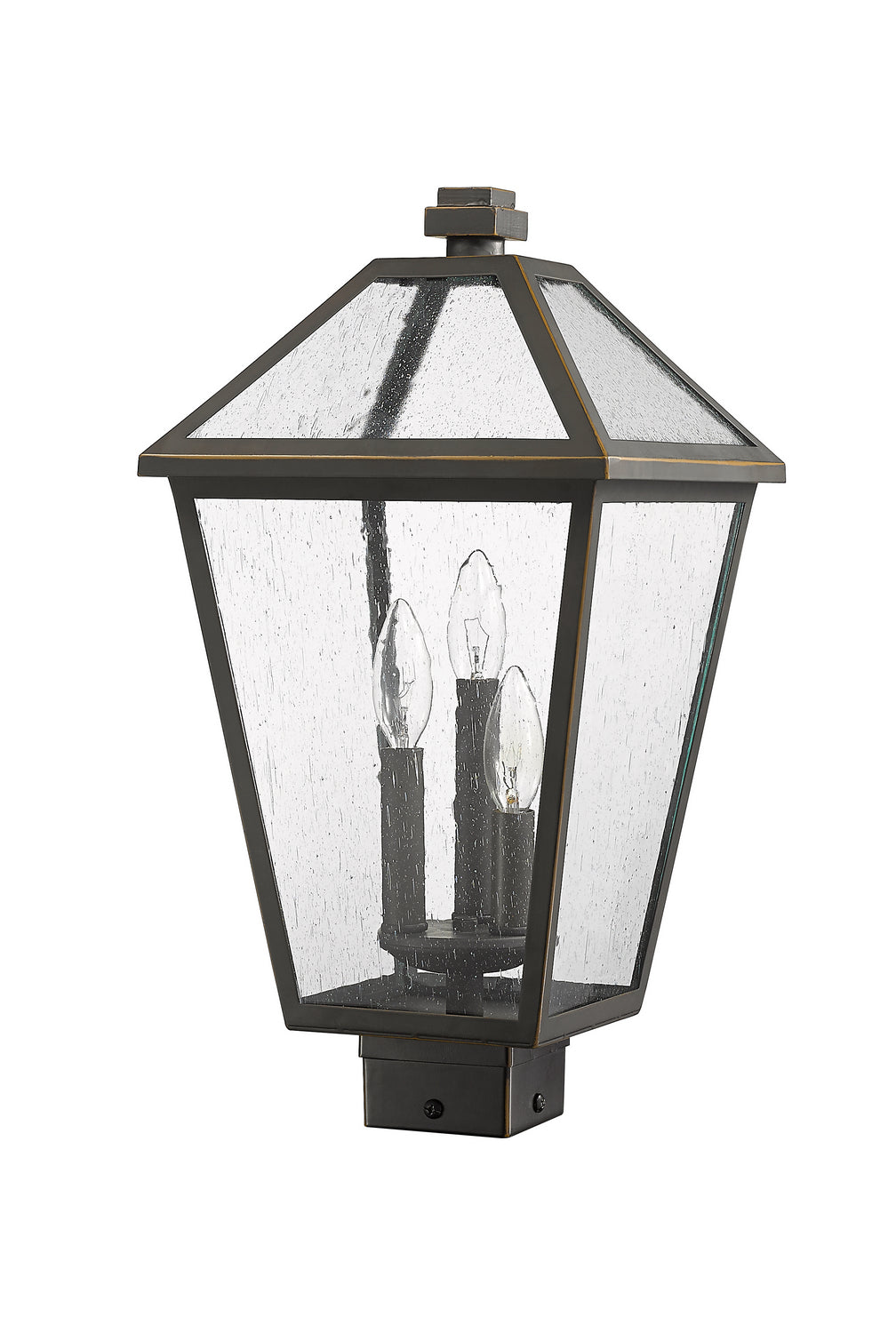 Z-Lite Canada - 579PHBS-ORB - Three Light Outdoor Post Mount Fixture - Talbot - Oil Rubbed Bronze