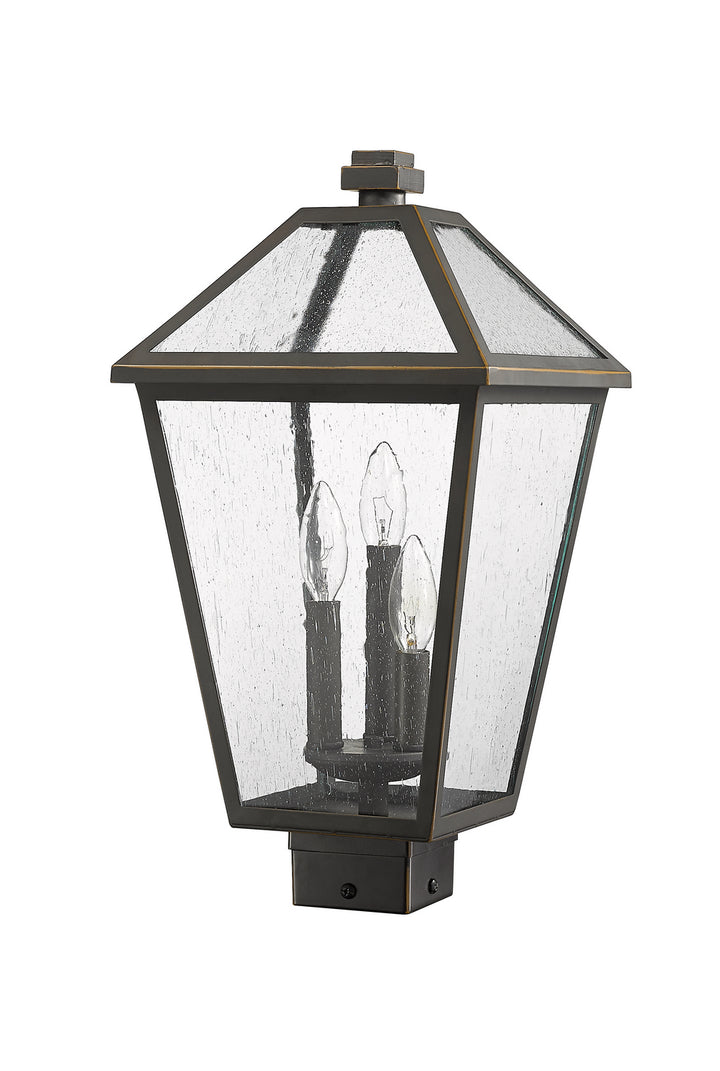 Z-Lite Canada - 579PHBS-ORB - Three Light Outdoor Post Mount Fixture - Talbot - Oil Rubbed Bronze