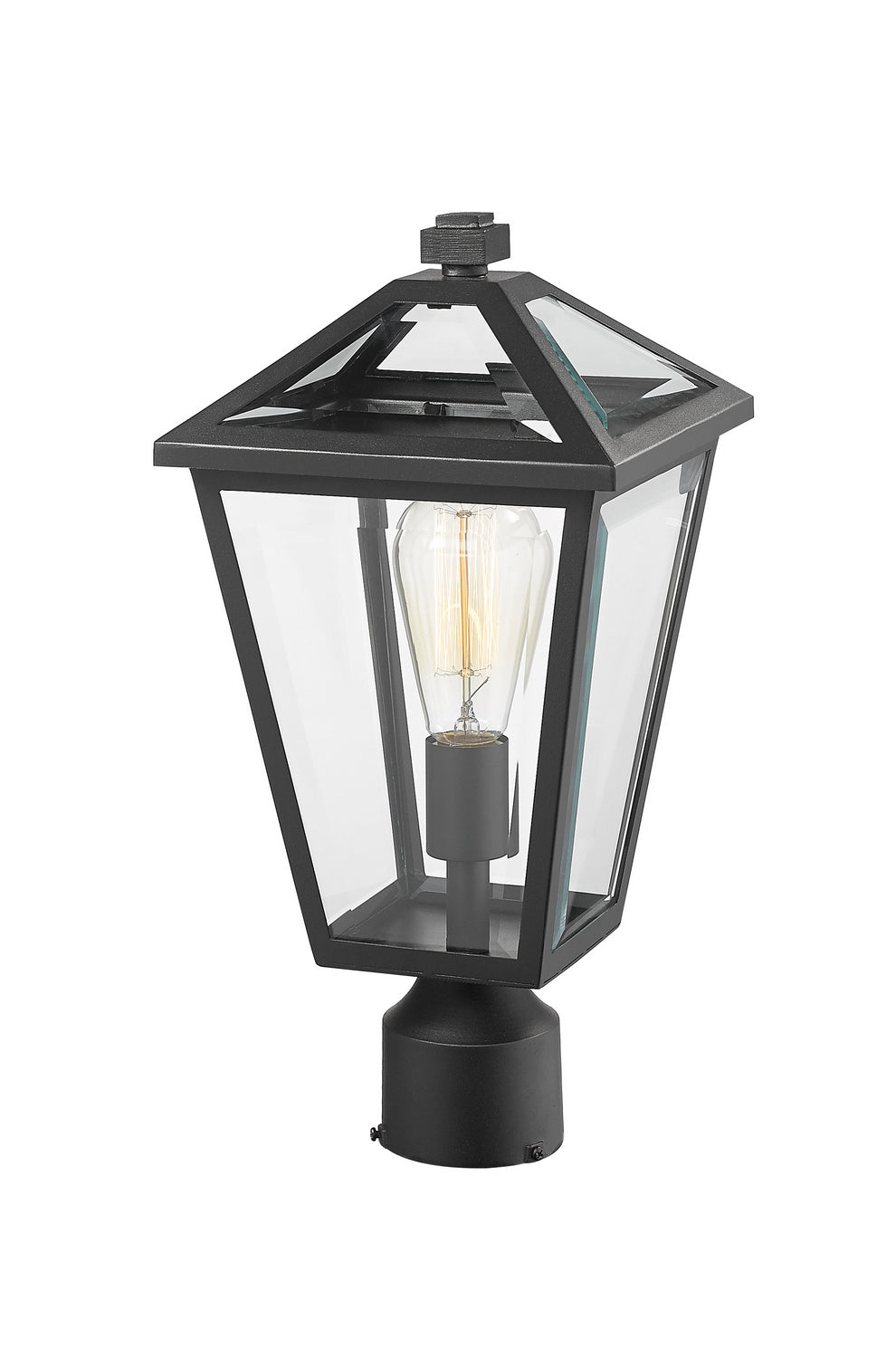 Z-Lite Canada - 579PHMR-BK - One Light Outdoor Post Mount Fixture - Talbot - Black