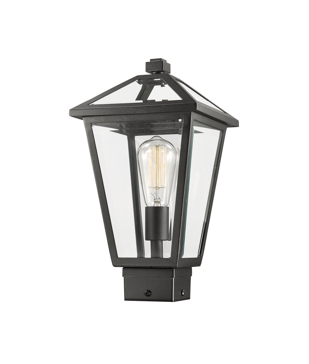 Z-Lite Canada - 579PHMS-BK - One Light Outdoor Post Mount Fixture - Talbot - Black