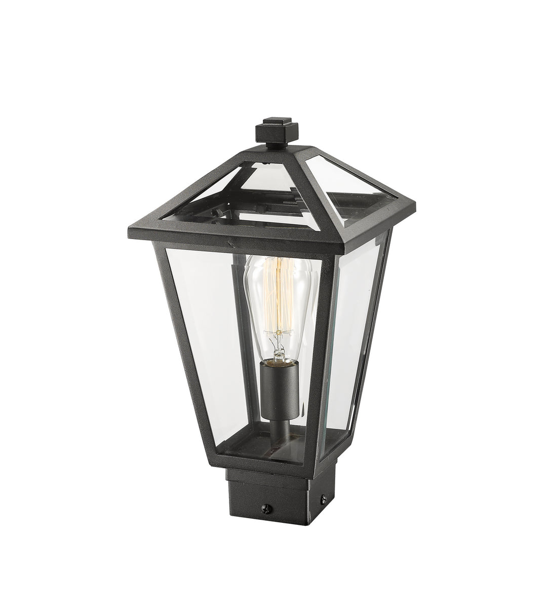 Z-Lite Canada - 579PHMS-BK - One Light Outdoor Post Mount Fixture - Talbot - Black