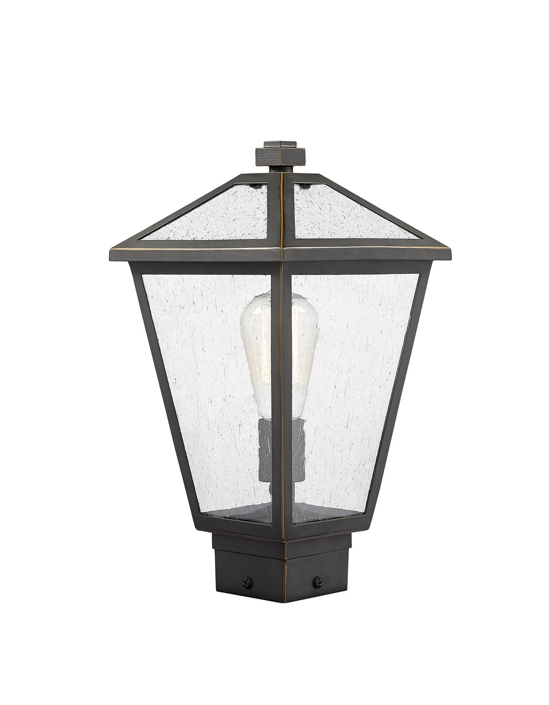 Z-Lite Canada - 579PHMS-ORB - One Light Outdoor Post Mount Fixture - Talbot - Oil Rubbed Bronze