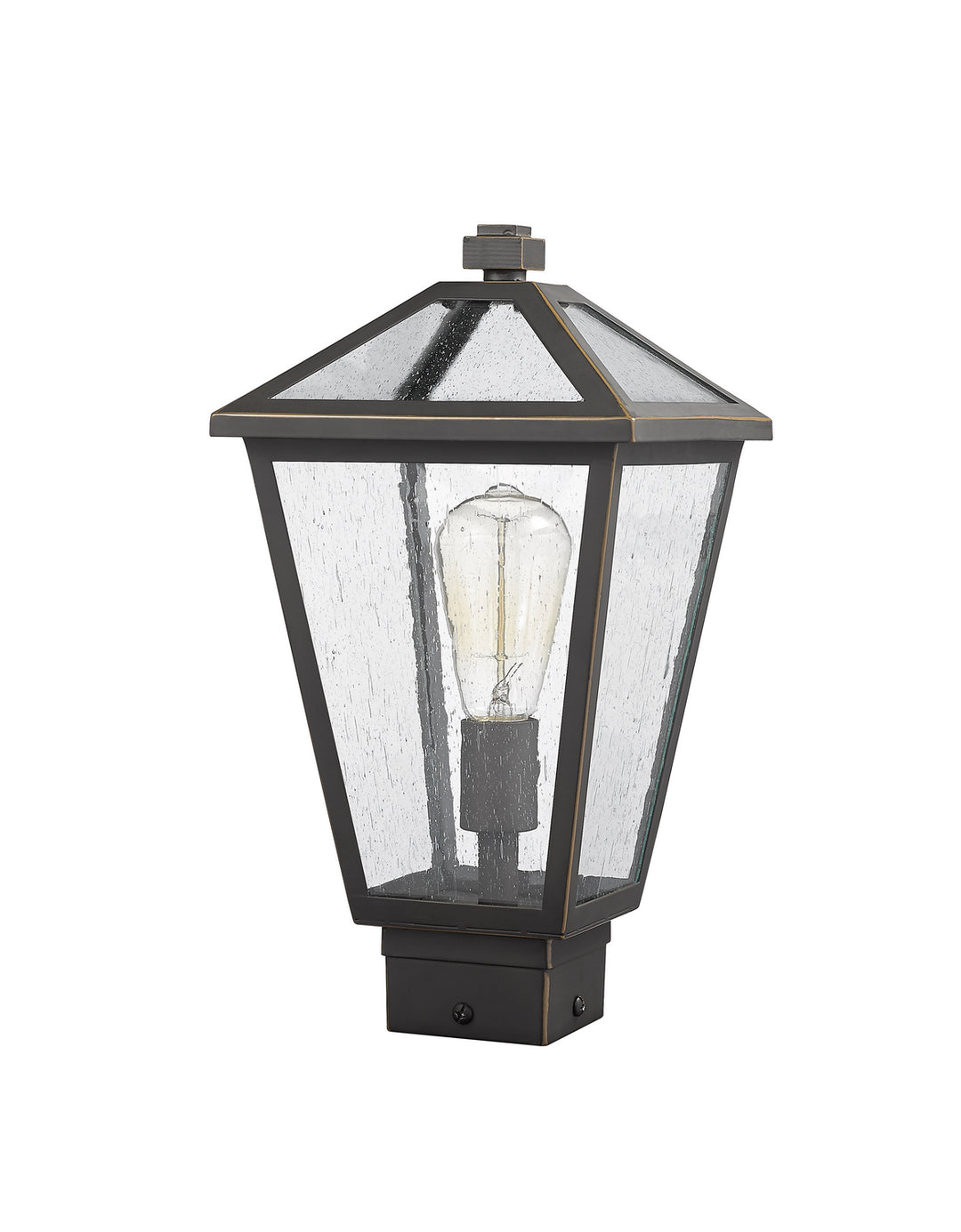 Z-Lite Canada - 579PHMS-ORB - One Light Outdoor Post Mount Fixture - Talbot - Oil Rubbed Bronze