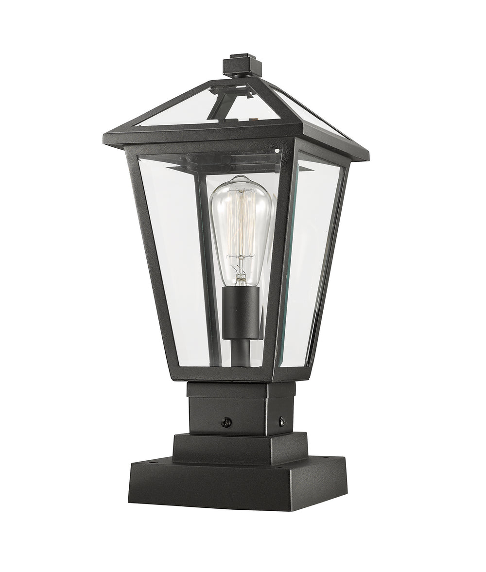 Z-Lite Canada - 579PHMS-SQPM-BK - One Light Outdoor Pier Mounted Fixture - Talbot - Black