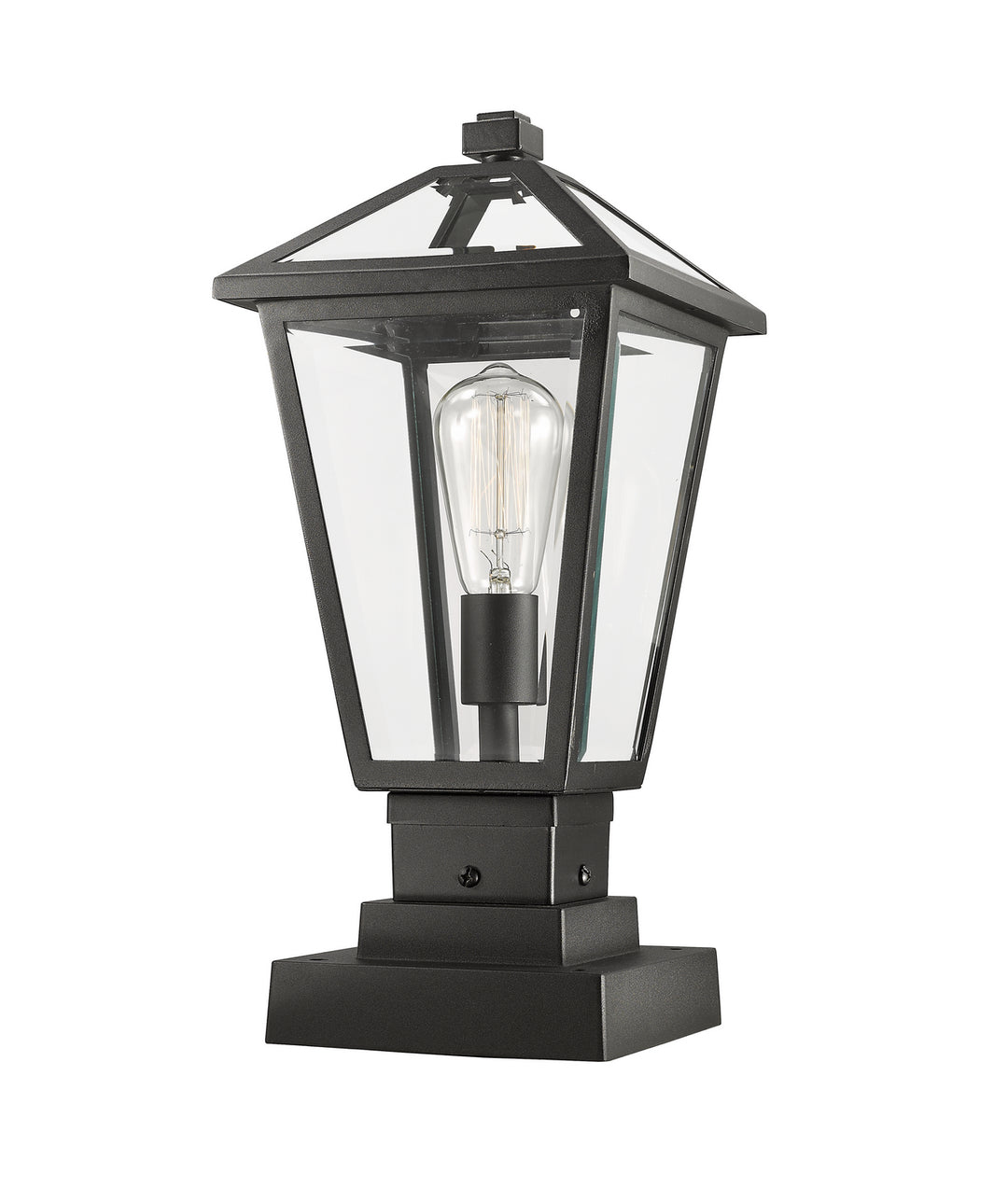 Z-Lite Canada - 579PHMS-SQPM-BK - One Light Outdoor Pier Mounted Fixture - Talbot - Black