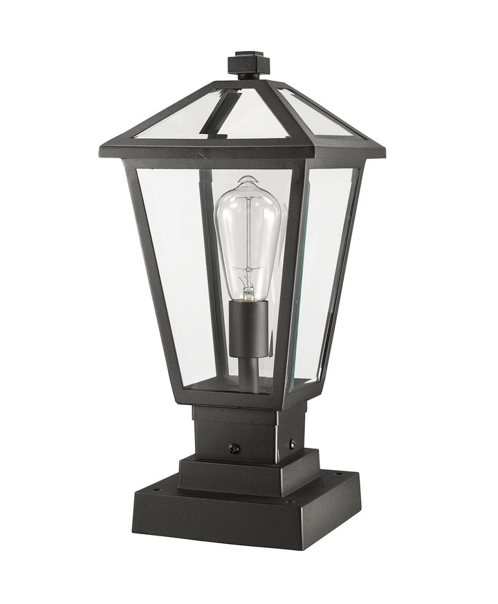 Z-Lite Canada - 579PHMS-SQPM-BK - One Light Outdoor Pier Mounted Fixture - Talbot - Black