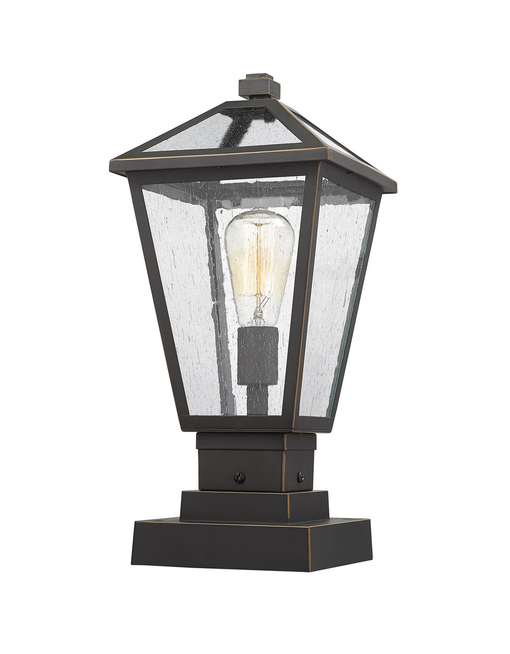 Z-Lite Canada - 579PHMS-SQPM-ORB - One Light Outdoor Pier Mounted Fixture - Talbot - Oil Rubbed Bronze