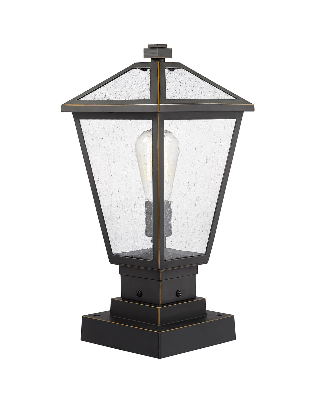 Z-Lite Canada - 579PHMS-SQPM-ORB - One Light Outdoor Pier Mounted Fixture - Talbot - Oil Rubbed Bronze