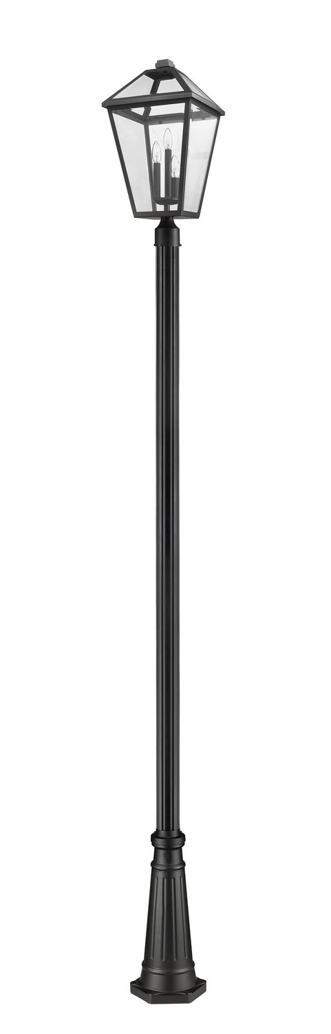 Z-Lite Canada - 579PHXLR-519P-BK - Three Light Outdoor Post Mounted Fixture - Talbot - Black