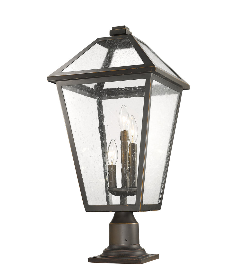 Z-Lite Canada - 579PHXLR-533PM-ORB - Three Light Outdoor Pier Mounted Fixture - Talbot - Oil Rubbed Bronze