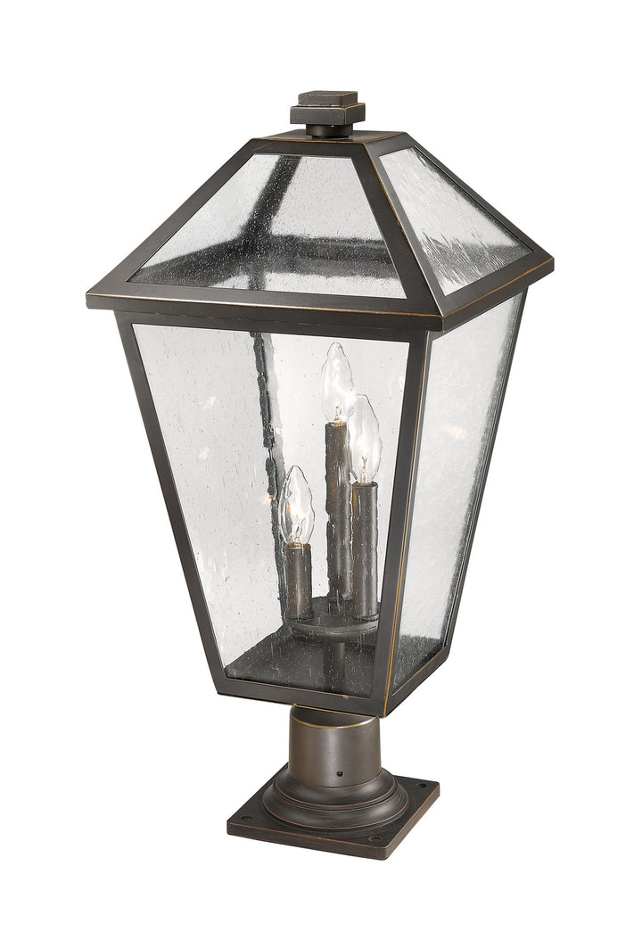 Z-Lite Canada - 579PHXLR-533PM-ORB - Three Light Outdoor Pier Mounted Fixture - Talbot - Oil Rubbed Bronze