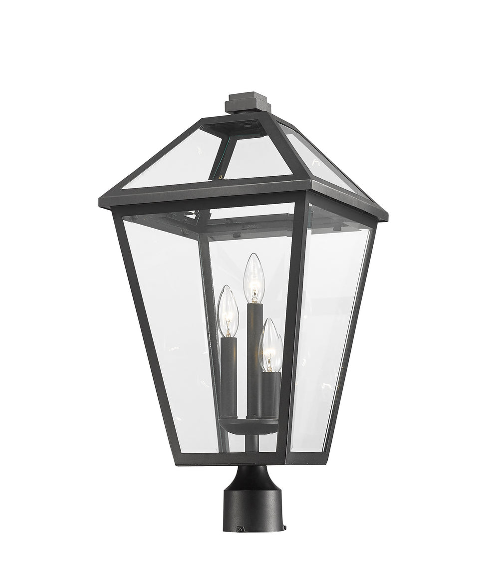 Z-Lite Canada - 579PHXLR-BK - Three Light Outdoor Post Mount Fixture - Talbot - Black