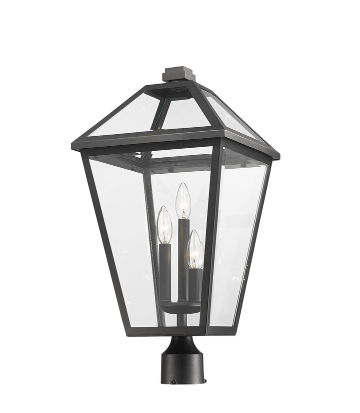 Z-Lite Canada - 579PHXLR-BK - Three Light Outdoor Post Mount Fixture - Talbot - Black