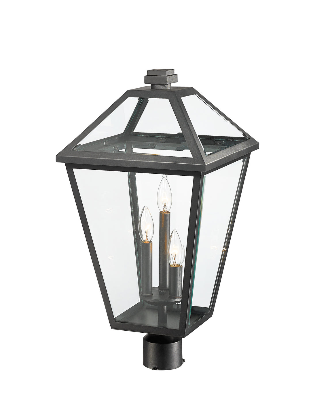 Z-Lite Canada - 579PHXLR-BK - Three Light Outdoor Post Mount Fixture - Talbot - Black