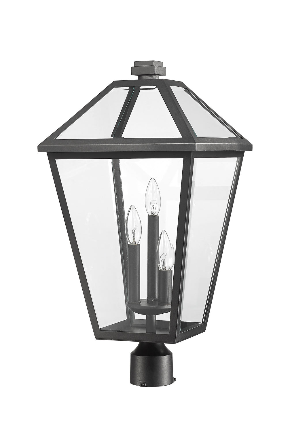 Z-Lite Canada - 579PHXLR-BK - Three Light Outdoor Post Mount Fixture - Talbot - Black