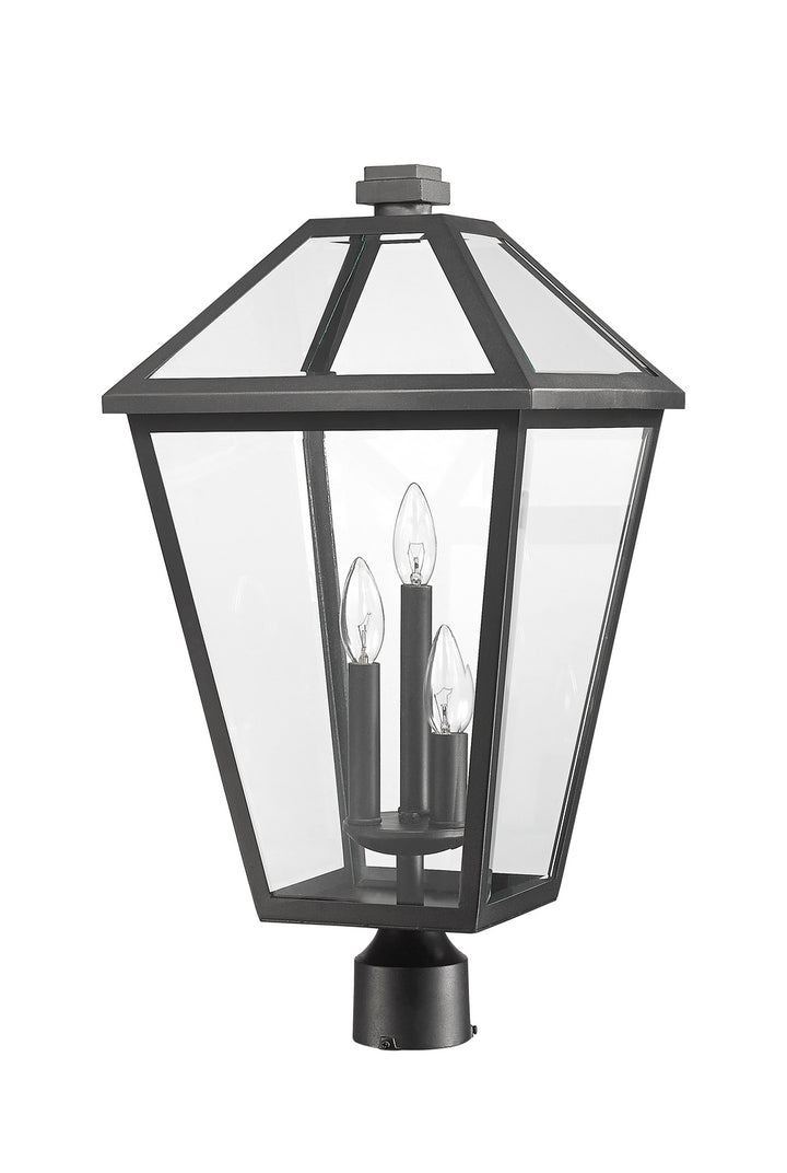 Z-Lite Canada - 579PHXLR-BK - Three Light Outdoor Post Mount Fixture - Talbot - Black