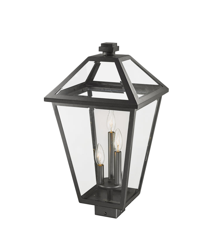 Z-Lite Canada - 579PHXLS-BK - Three Light Outdoor Post Mount Fixture - Talbot - Black
