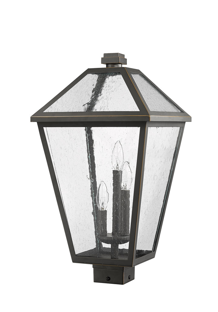 Z-Lite Canada - 579PHXLS-ORB - Three Light Outdoor Post Mount Fixture - Talbot - Oil Rubbed Bronze