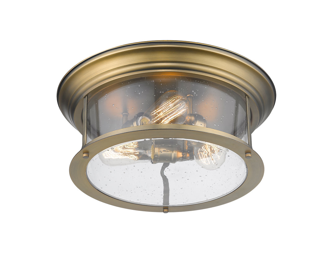 Z-Lite Canada - 727F16-HBR - Three Light Flush Mount - Sonna - Heritage Brass