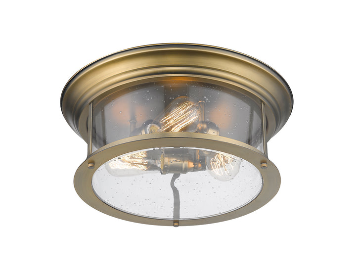 Z-Lite Canada - 727F16-HBR - Three Light Flush Mount - Sonna - Heritage Brass