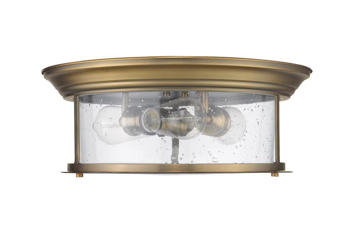 Z-Lite Canada - 727F16-HBR - Three Light Flush Mount - Sonna - Heritage Brass