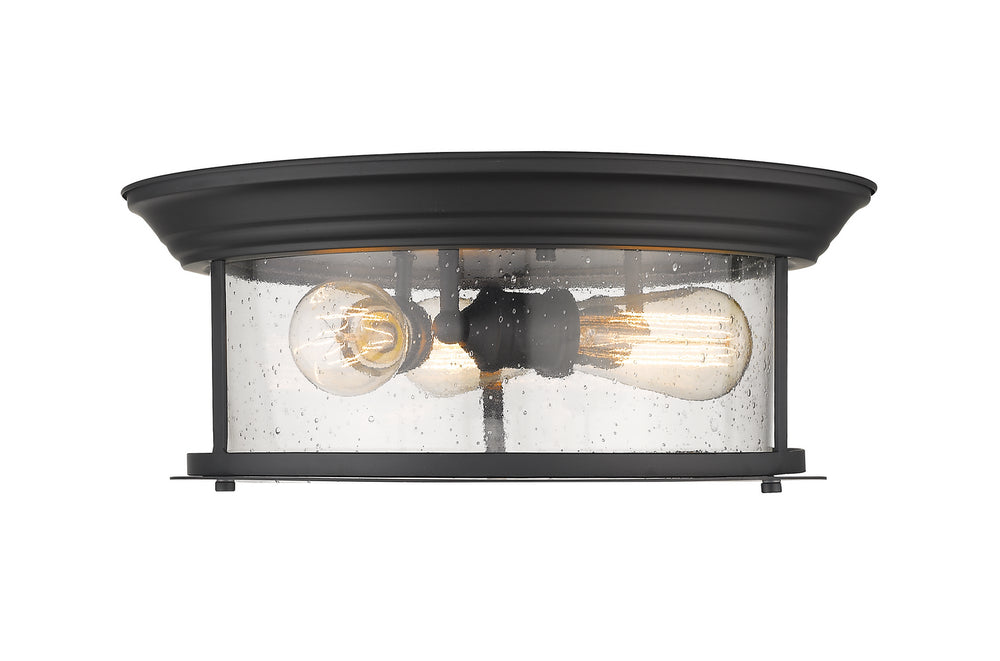 Z-Lite Canada - 727F16-MB - Three Light Flush Mount - Sonna - Matte Black
