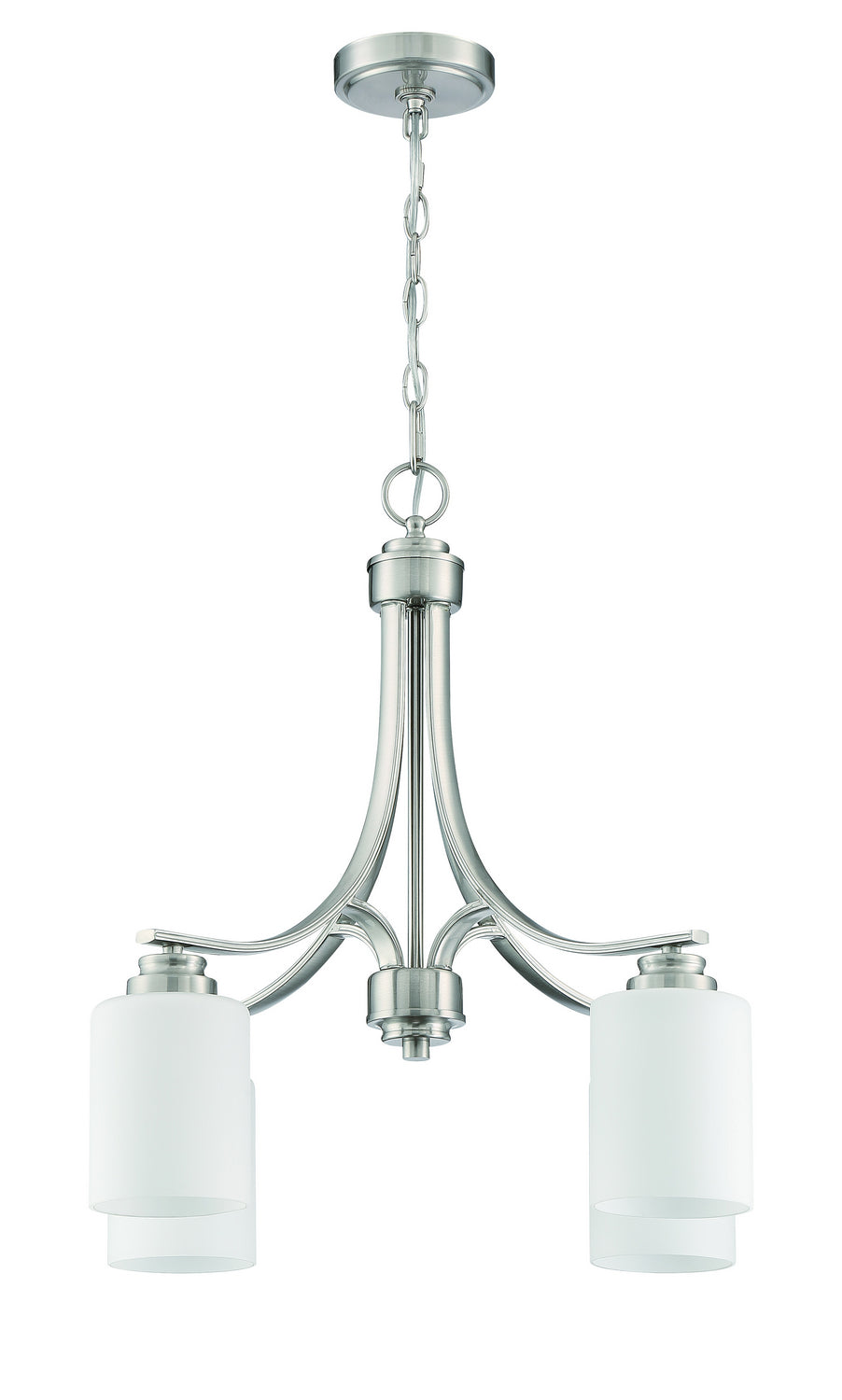 Craftmade Canada - 50524-BNK-WG - Four Light Chandelier - Bolden - Brushed Polished Nickel