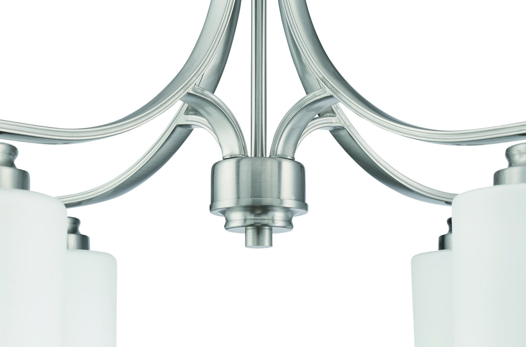 Craftmade Canada - 50524-BNK-WG - Four Light Chandelier - Bolden - Brushed Polished Nickel